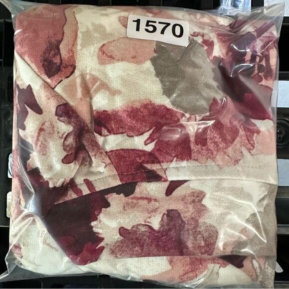 Chico’s Cozisoft Floral Pullover Tunic Top Mock Neck Women’s M (1) New With Tags - Picture 9 of 9